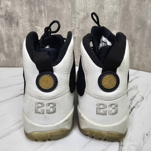 Nike Mens Size 11.5 Air Jordan 9 City of Flight Retro OG Black White‎ 302370-021 main image 10